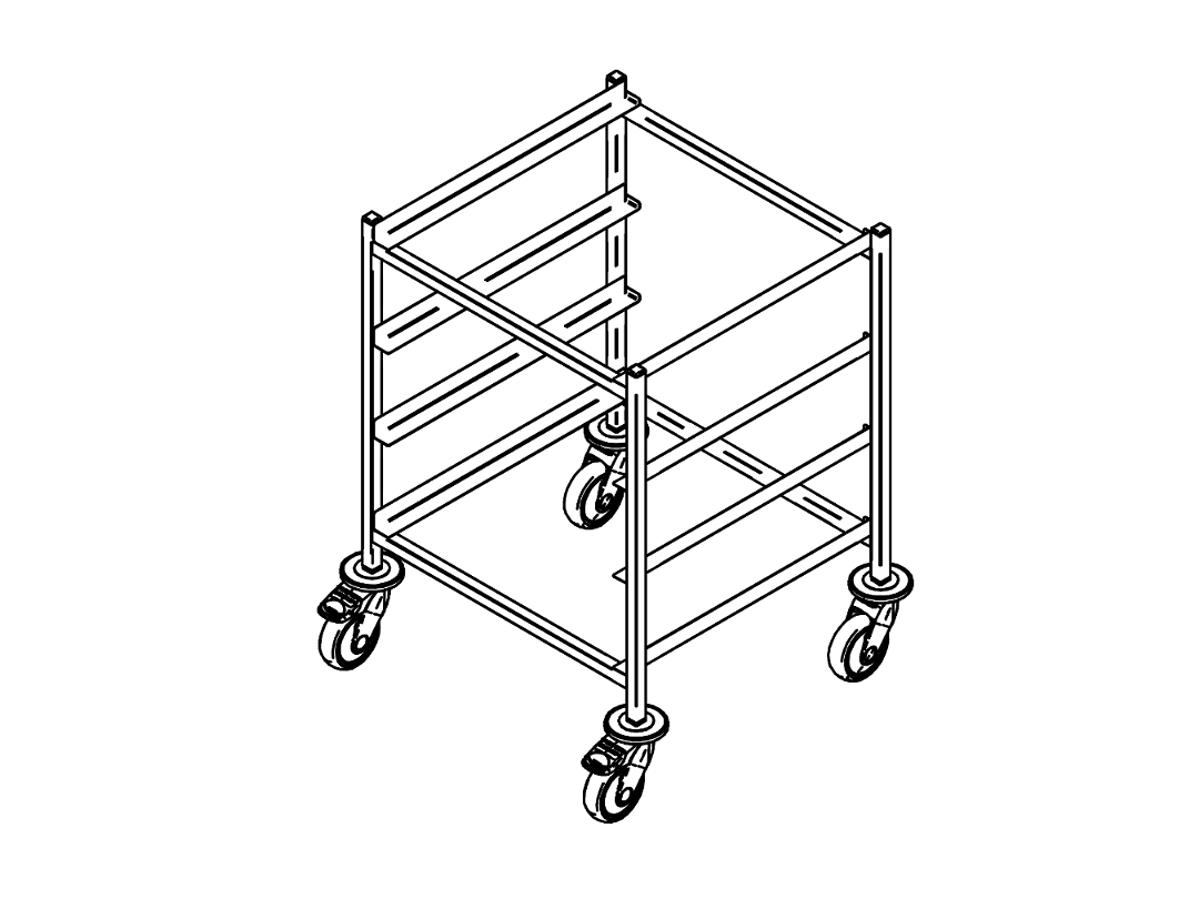Dishwasher rack trolley K-4