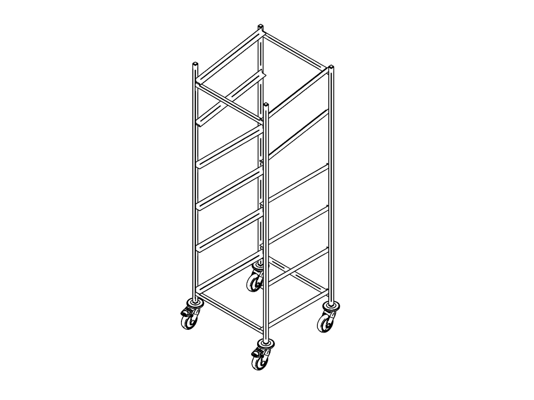 Dishwasher rack trolley K-6/2