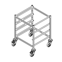 Dishwasher rack trolley K-4