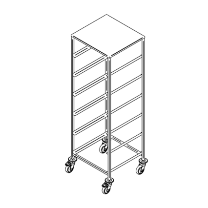 Dishwasher rack trolley K-6/UT
